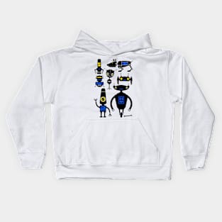 Lots of Robots! Kids Hoodie